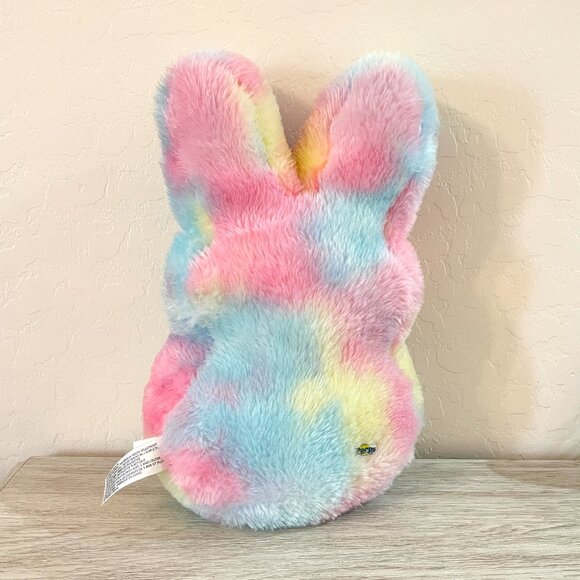 Peeps Stuffed Bunny Pastel Multi Color Plush Easter Rabbit Tie Dye 🐰 - Picture 4 of 11